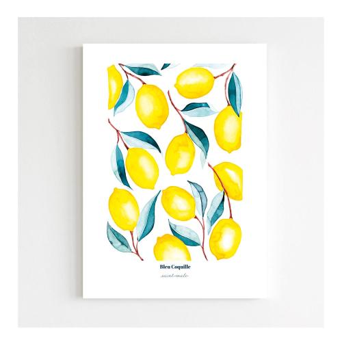 Affiche A4 Citrons